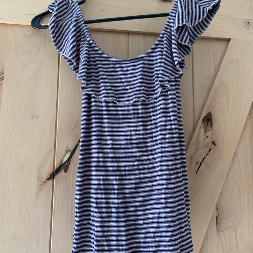 Aeropostale striped off the shoulder shirt
